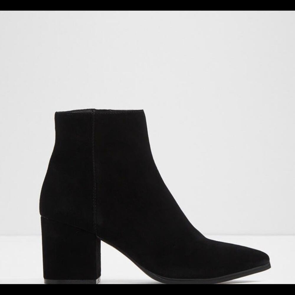 Aldo Fralissi Black Suede Bootie size 8.5